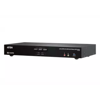 ATEN 2-poorts USB 3.0 4K HDMI dual display KVMP™-switch, 4096 x 2160 pixels, 4K Ultra HD, 3,17 W, zwart