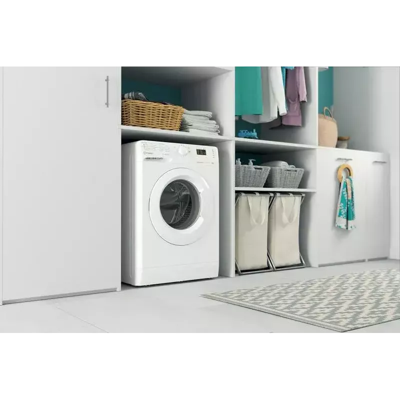 Voorlader wasmachine INDESIT MTWSA 61294 W EE, 6 kg, inverter motor, energie-efficiëntieklasse C