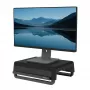 Fellowes computermonitorstandaard met 3 hoogte-instellingen - Breyta monitorverhoger met kabelmanagement - ergonomische, verstelbare monitorstandaard voor computer - max. gewicht 15 kg - zwart