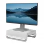 Fellowes Breyta 100016561 monitorverhoger, 3 hoogtestanden, draagbaar met handvat, wit