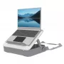Fellowes laptoptas met geïntegreerde laptopstandaard – Breyta afsluitbare laptoptas voor hybride werken & laptops tot 14 inch/4 kg – wit