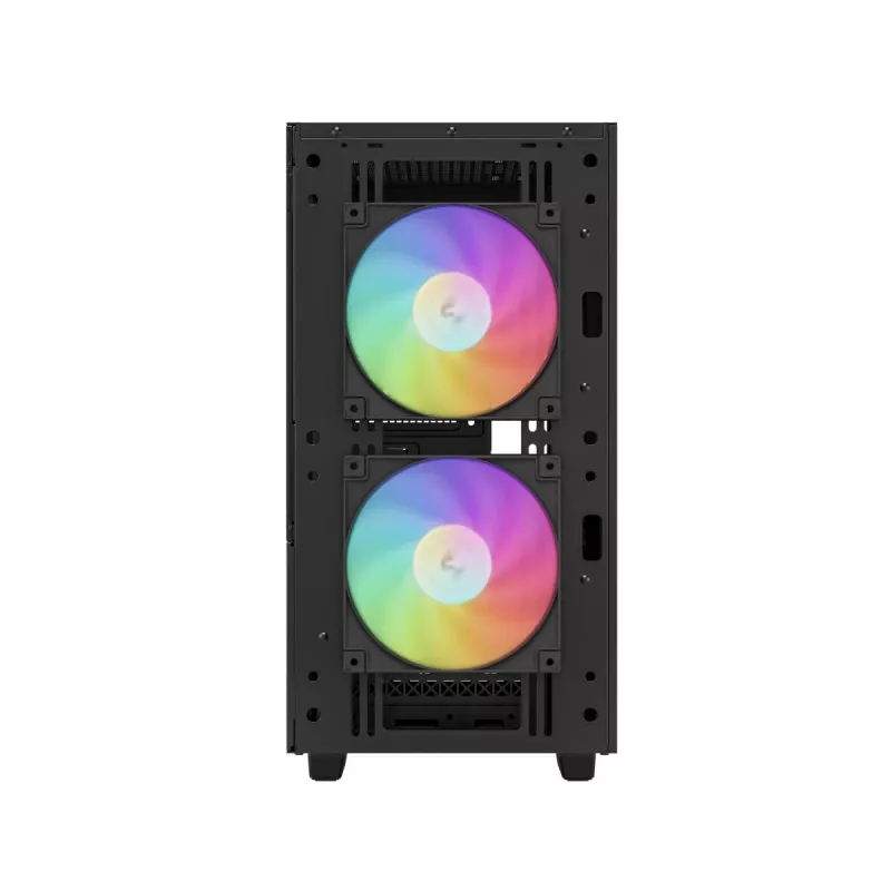 DeepCool CH360 DIGITAL R-CH360-BKAPE3D-G-1 Micro Tower pc-behuizing, micro ATX/Mini-ITX, gehard glas, zwart