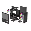 DeepCool CH360 DIGITAL R-CH360-BKAPE3D-G-1 Micro Tower pc-behuizing, micro ATX/Mini-ITX, gehard glas, zwart
