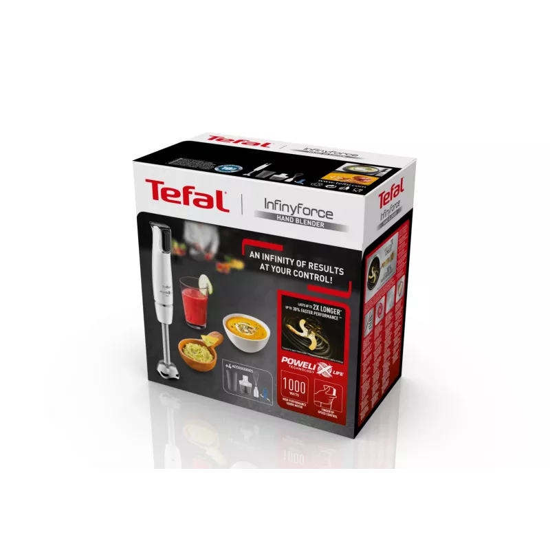 Tefal InfinyForce HB9441 0,8 l staafmixer 1000 W wit