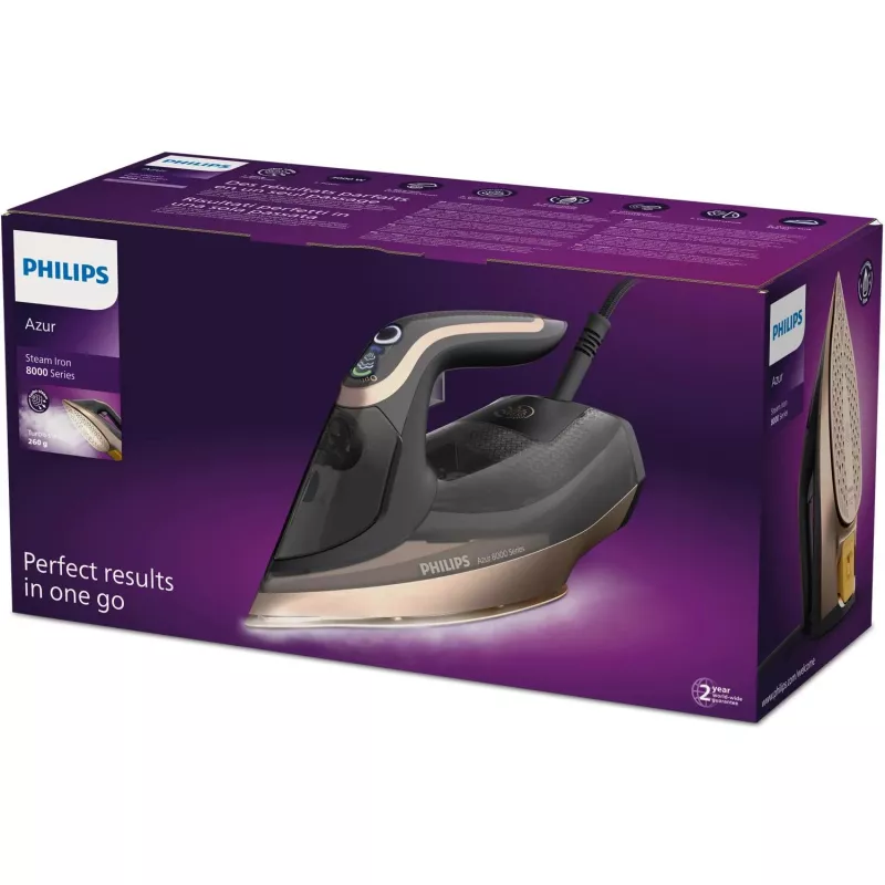 Philips DST8041/80 strijkijzer stoomstrijkijzer SteamGlide Elite strijkzool 3000 W zwart
