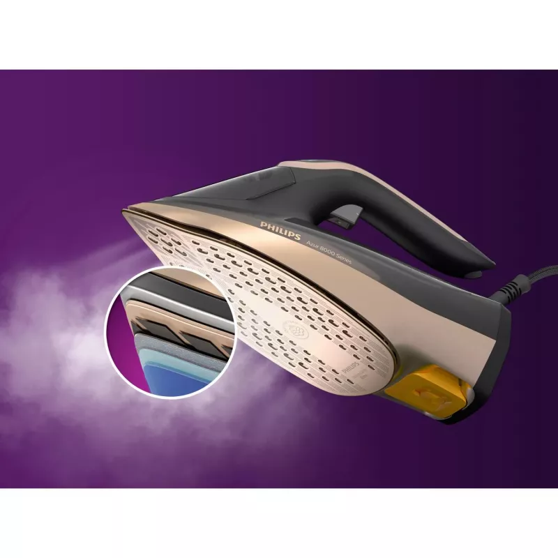 Philips DST8041/80 strijkijzer stoomstrijkijzer SteamGlide Elite strijkzool 3000 W zwart