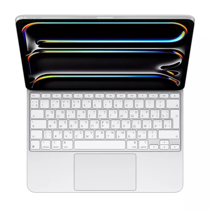 Apple Magic Keyboard voor iPad Pro 13 inch M4 Russisch wit draadloos QWERTY trackpad