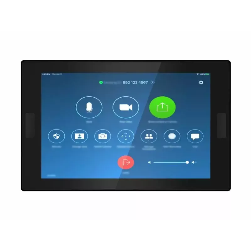 Conferentiecontroller Lenovo ThinkSmart 12QL0004MT voor Zoom, compact zwart apparaat voor vergaderingsbediening
