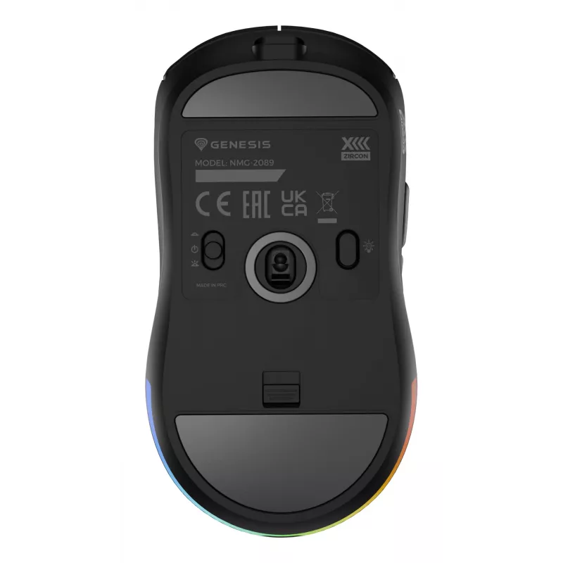 GENESIS Zircon XIII Muis Gaming Ambidextrous RF Draadloos + USB Type-C Optisch 26000 DPI