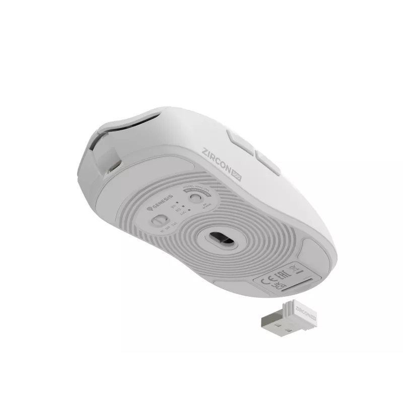 GENESIS Zircon 500 Gaming Muis Rechtshandig RF Draadloos + Bluetooth + USB Type-C Optisch 10000 DPI