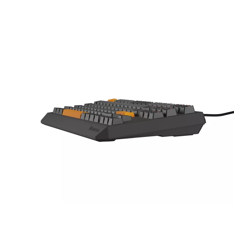 Genesis Thor 230 TKL bedraad mechanisch gamingtoetsenbord, US, Anchor Gray Negative, Outemu Red