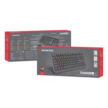 GENESIS Thor 230 TKL Lite Toetsenbord Gaming USB QWERTY Engels zwart