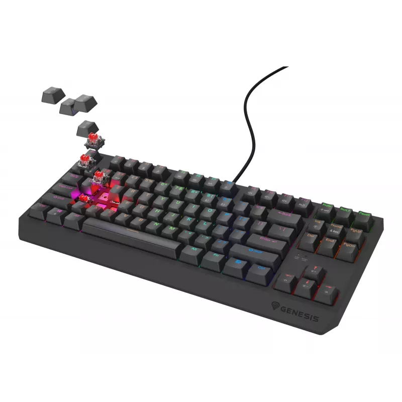 GENESIS Thor 230 TKL Lite Toetsenbord Gaming USB QWERTY Engels zwart