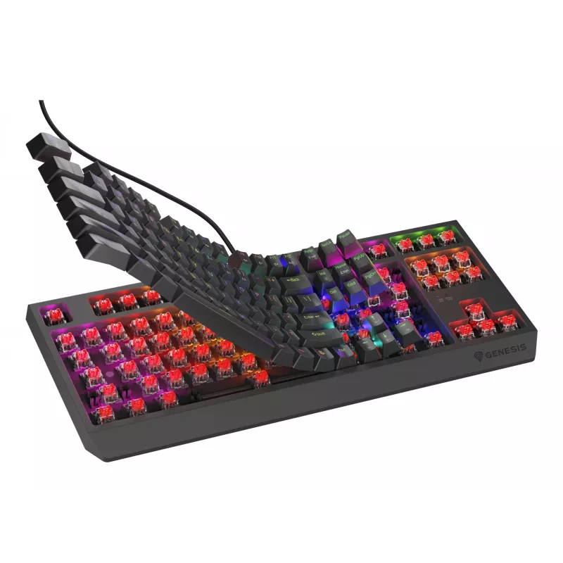 GENESIS Thor 230 TKL Lite Toetsenbord Gaming USB QWERTY Engels zwart