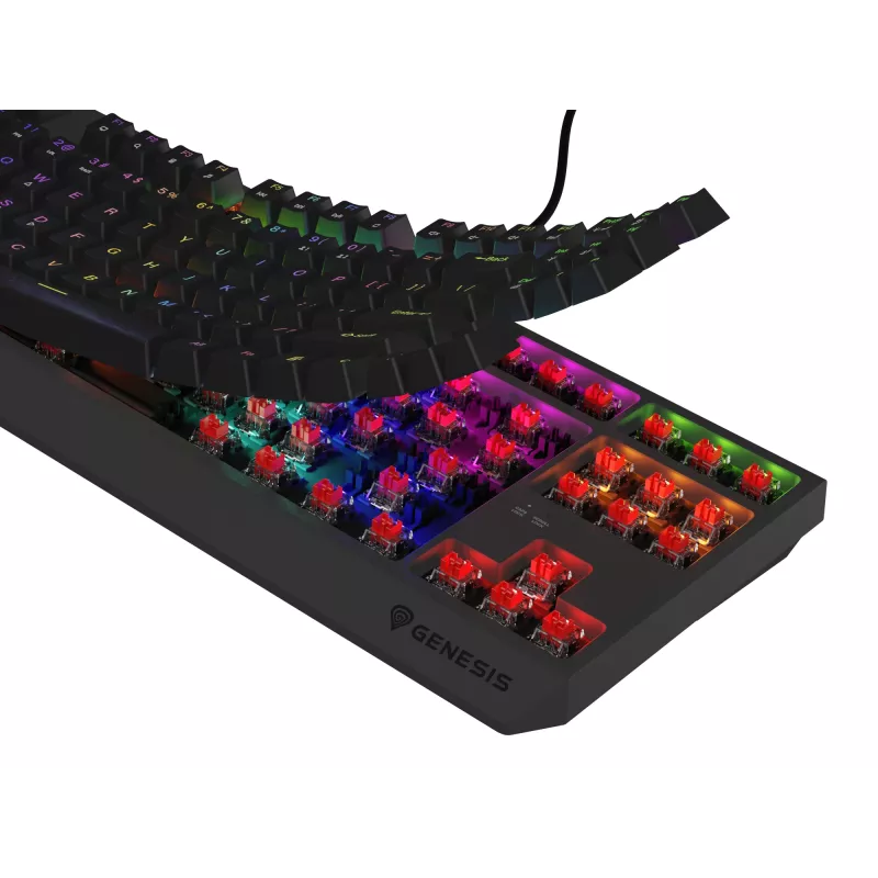 GENESIS Thor 230 TKL Lite Toetsenbord Gaming USB QWERTY Engels zwart