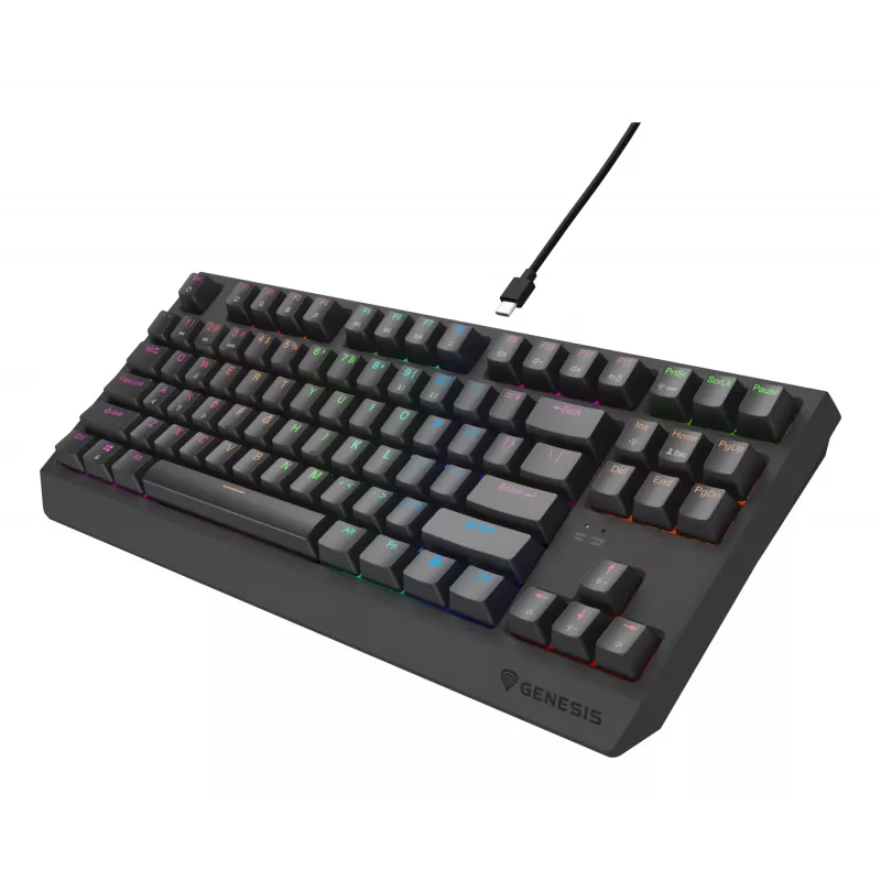 GENESIS Thor 230 TKL Lite Toetsenbord Gaming USB QWERTY Engels zwart