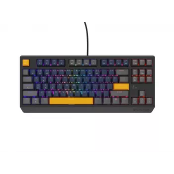 GENESIS THOR 230 TKL Toetsenbord Gaming USB + RF Wireless + Bluetooth QWERTY zwart, blauw, grijs, oranje