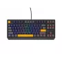 GENESIS THOR 230 TKL Toetsenbord Gaming USB + RF Wireless + Bluetooth QWERTY zwart, blauw, grijs, oranje