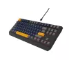 GENESIS THOR 230 TKL Toetsenbord Gaming USB + RF Wireless + Bluetooth QWERTY zwart, blauw, grijs, oranje