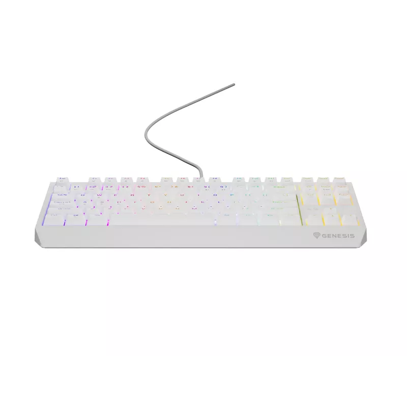 Genesis Thor 230 TKL bedraad mechanisch gamingtoetsenbord, US, wit, Outemu Brown