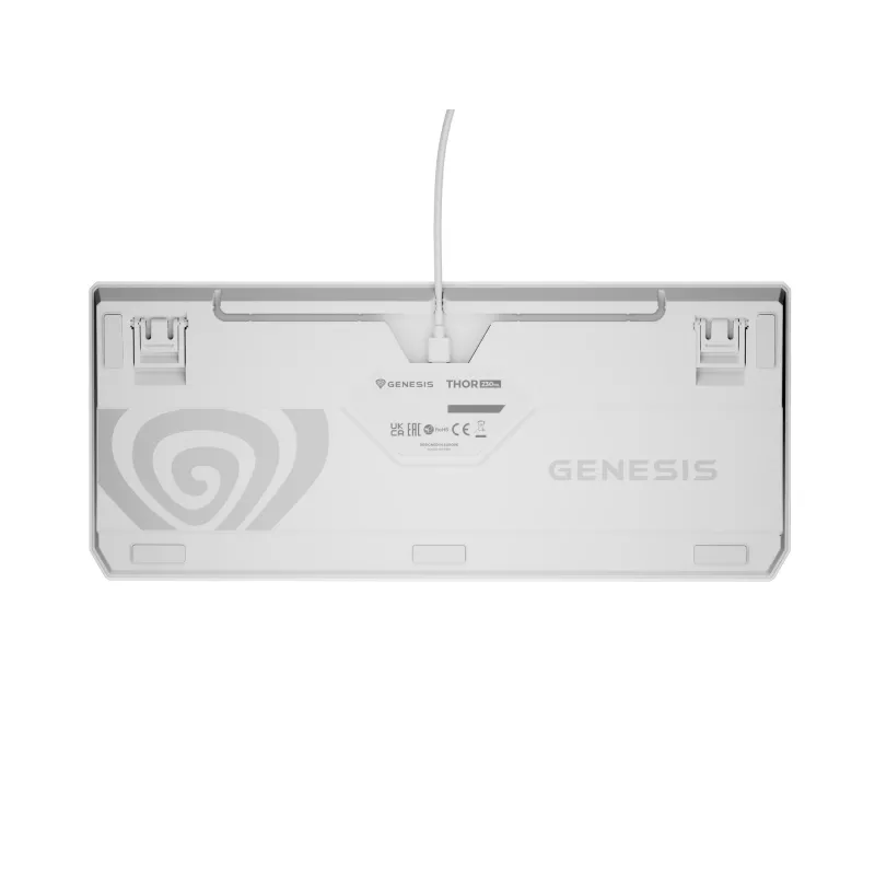 Genesis Thor 230 TKL bedraad mechanisch gamingtoetsenbord, US, wit, Outemu Brown