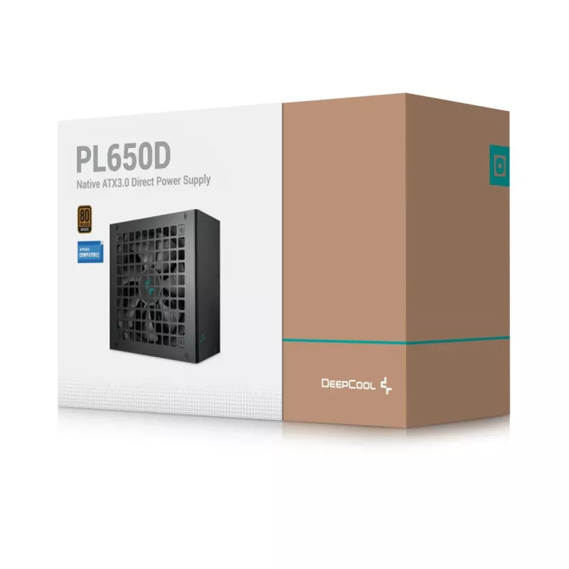 DEEPCOOL Pl650d voeding 650 W 20+4 pin ATX - zwart