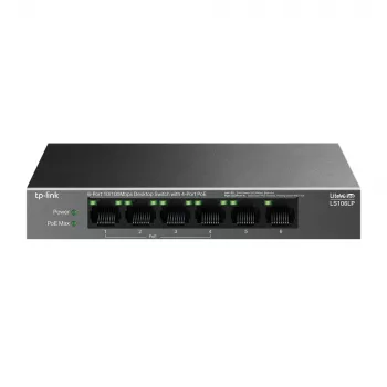 TP-Link LiteWave LS106LP netwerkswitch unmanaged Fast Ethernet (10/100) Power over Ethernet (PoE) zwart