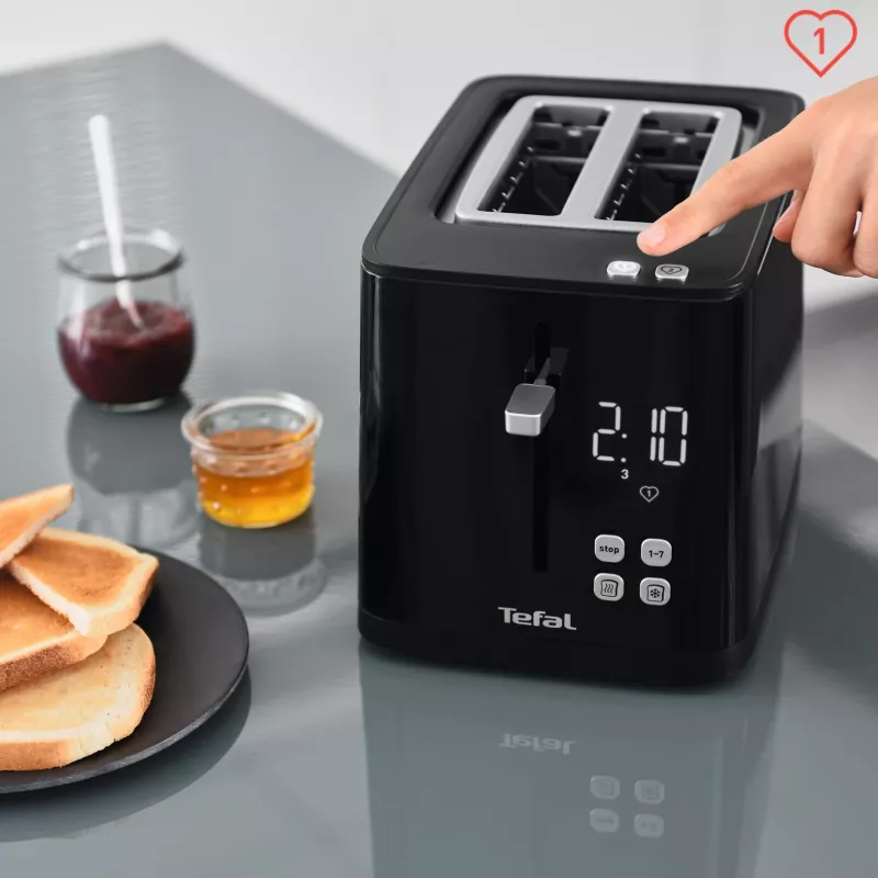 Toaster Tefal TT6408 — 2 sneetjes, 850 W, zwart
