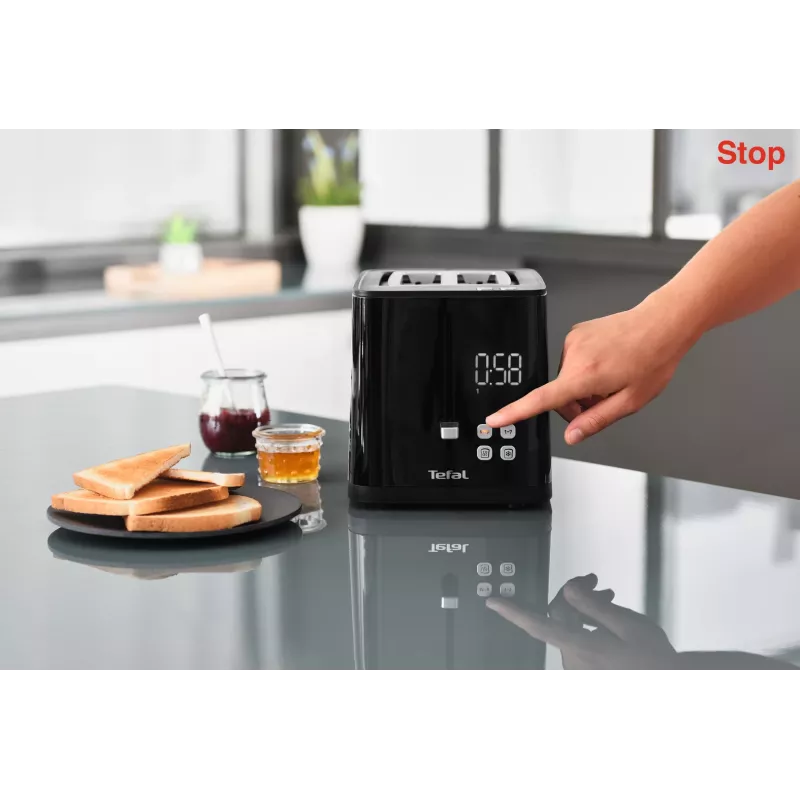 Toaster Tefal TT6408 — 2 sneetjes, 850 W, zwart