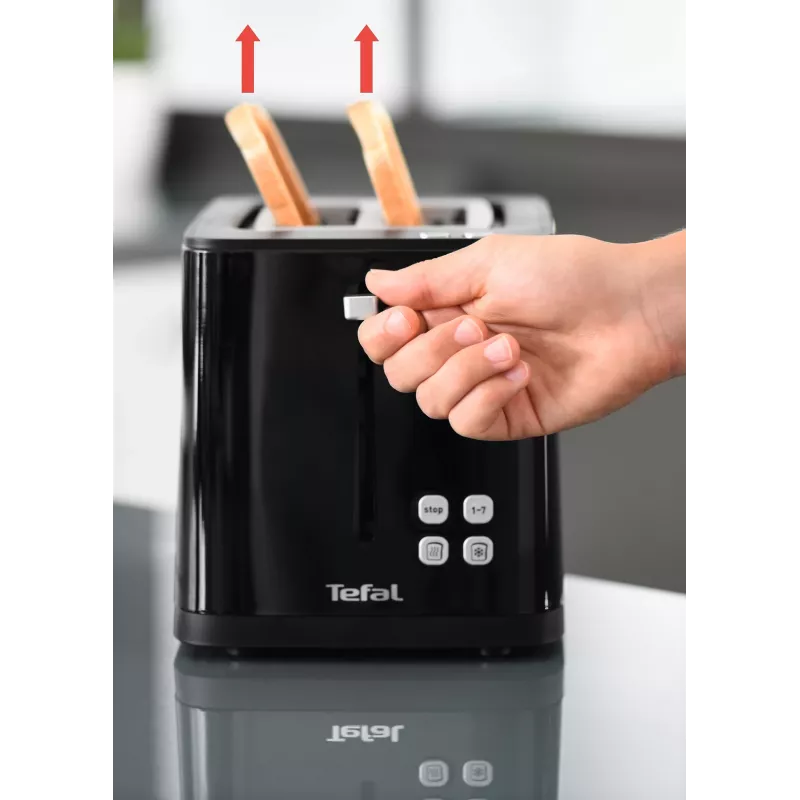 Toaster Tefal TT6408 — 2 sneetjes, 850 W, zwart