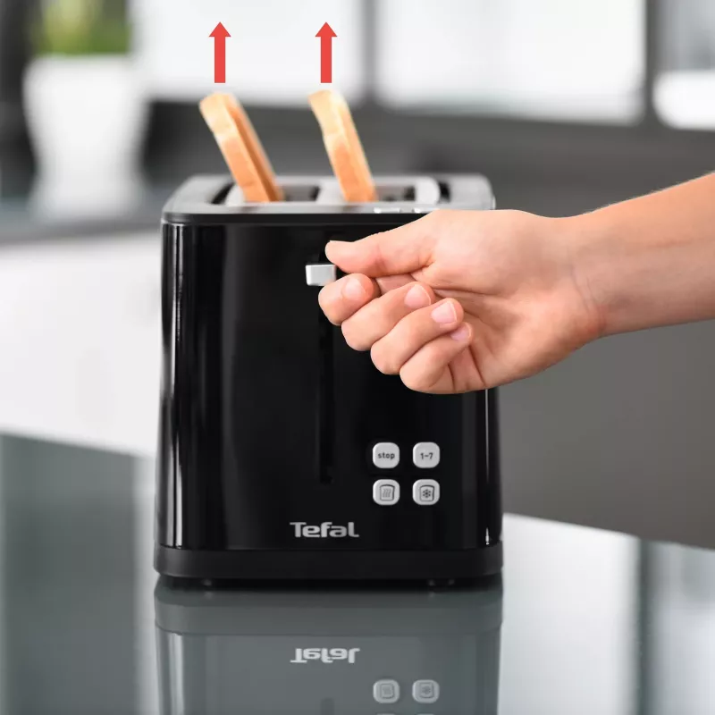 Toaster Tefal TT6408 — 2 sneetjes, 850 W, zwart