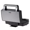 Adler AD 3073 2-in-1 tosti-ijzer, 1000 W, roestvrij staal/zwart