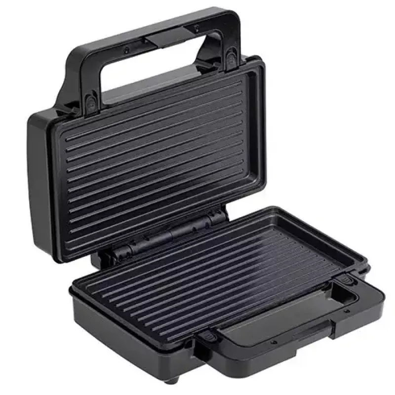 Adler AD 3073 2-in-1 tosti-ijzer, 1000 W, roestvrij staal/zwart