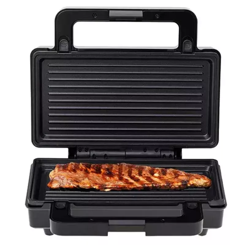Adler AD 3073 2-in-1 tosti-ijzer, 1000 W, roestvrij staal/zwart