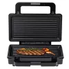 Adler AD 3073 2-in-1 tosti-ijzer, 1000 W, roestvrij staal/zwart