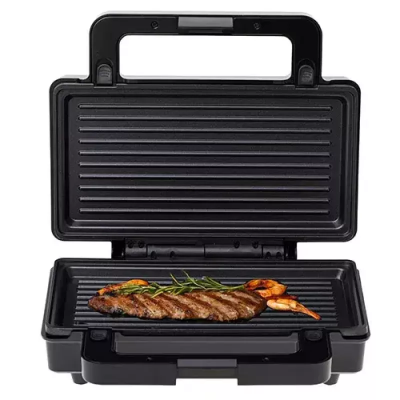Adler AD 3073 2-in-1 tosti-ijzer, 1000 W, roestvrij staal/zwart