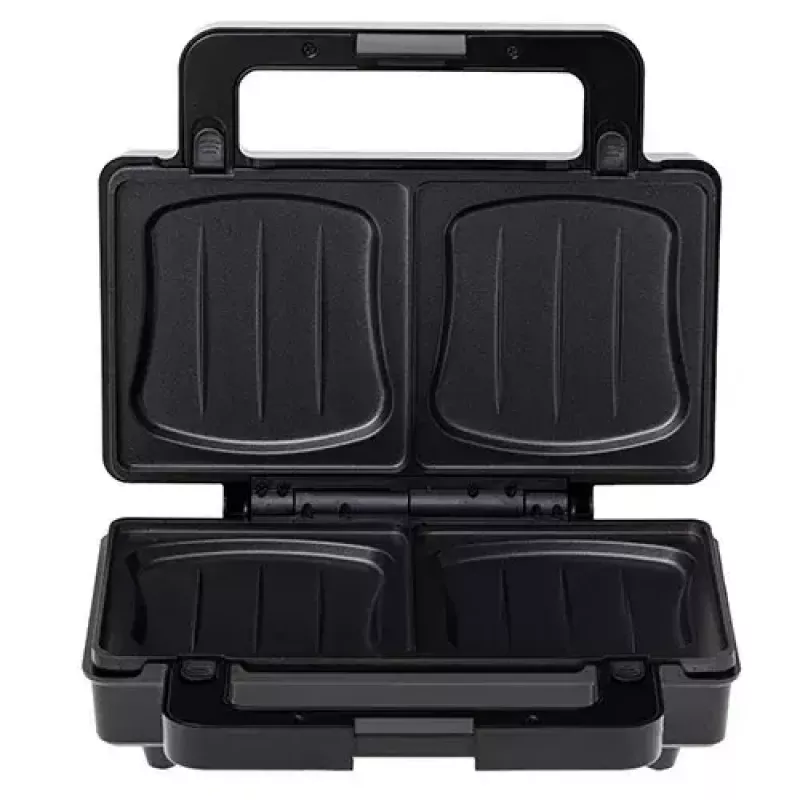 Adler AD 3073 2-in-1 tosti-ijzer, 1000 W, roestvrij staal/zwart