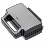 Sandwichmaker Adler AD 3073 — 2 sandwiches, 1400 W, zilver/zwart, uitneembare platen, verticale opberging