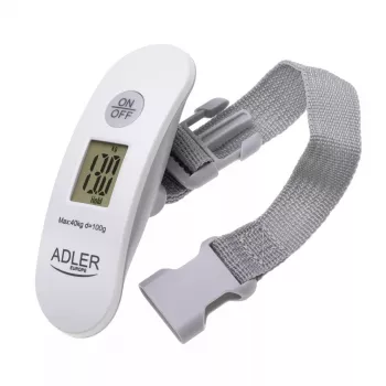 Bagageweger Adler AD 8189 – max. 40 kg, nauwkeurigheid 100 g, wit