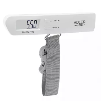Bagageweger Adler AD 8191, maximaal 50 kg, nauwkeurigheid 10 g, grijs