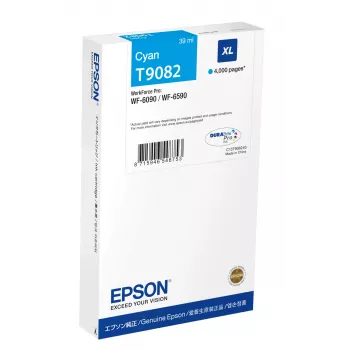 Epson WF-6XXX cyaan XL (origineel) inktpatroon – royale cyaan inktpatroon voor WorkForce WF-6XXX