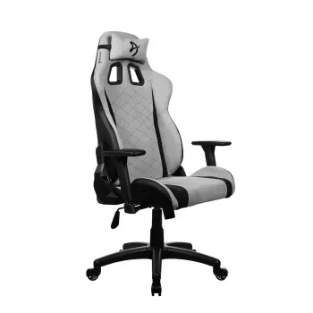 Gamingstoel arozzi Avanti SoftFabric lichtgrijs – ergonomisch met hoge rugleuning, stoffen bekleding, verstelbare armleuningen, kantel- en hoogteverstelling