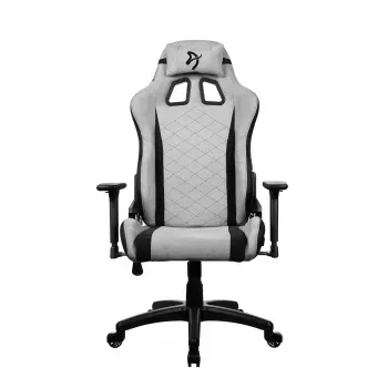 Gamingstoel arozzi Avanti SoftFabric lichtgrijs – ergonomisch met hoge rugleuning, stoffen bekleding, verstelbare armleuningen, kantel- en hoogteverstelling