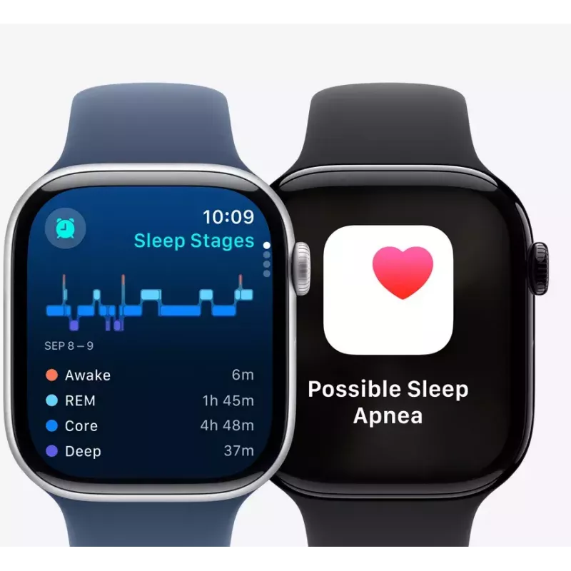 Smartwatch Apple Watch Ultra 2 GPS + Cellular 49 mm titanium behuizing naturel met Tan Alpine Loop, medium