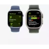 Smartwatch Apple Watch Ultra 2 GPS + Cellular 49 mm titanium behuizing naturel met Tan Alpine Loop, medium