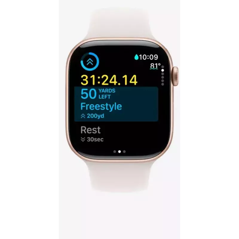 Smartwatch Apple Watch Ultra 2 GPS + Cellular 49 mm titanium behuizing naturel met Tan Alpine Loop, medium