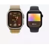Smartwatch Apple Watch Ultra 2 GPS + Cellular 49 mm titanium behuizing naturel met Tan Alpine Loop, medium