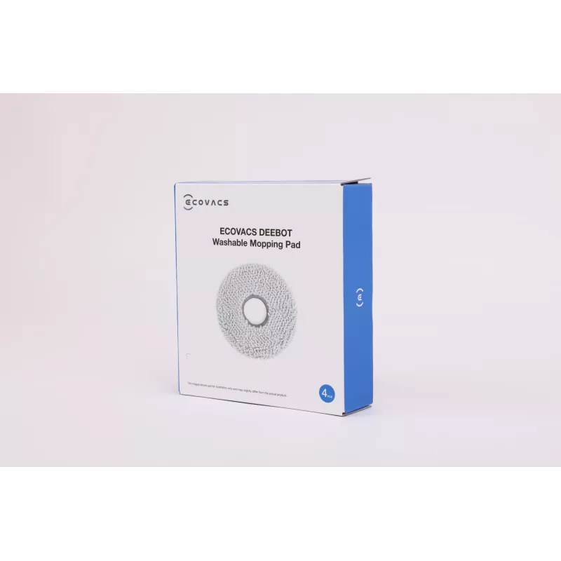 Wismopset voor Ecovacs robotstofzuiger DCC040047, wasbaar grijs, 4 stuks