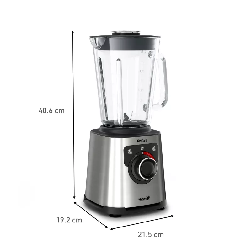 Tefal Perfectmix+ BL871D 1,5 L blender 1200 W roestvrijstaal, grijs