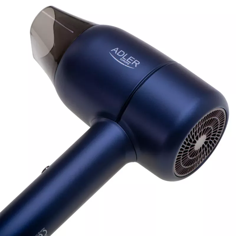 Haardroger Adler AD 2279b 1800W, 2 temperatuurstanden, 2 snelheden, ionenfunctie, blauw